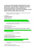 ALABAMA STATE BOARD COSMETOLOGY EXAM &ndash; &NewLine;QUESTIONS AND ANSWERS &vert; VERIFIED AND WELL &NewLine;DETAILED ANSWERS &vert; PLUS RATIONALES &vert; &NewLine;GUARANTEED PASS &vert; LATEST EXAM UPDATE &vert; EXAM &NewLine;PREP &vert; STUDY GUIDE &vert; PRACTICE TEST