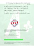 ATI RN COMPREHENSIVE PREDICTOR 2026 &NewLine;EXIT EXAM WITH NGN PACKAGE  Questions &NewLine;with ANSWERs and Rationales 2026 &NewLine;Complete Questions and Answers Study Guide 