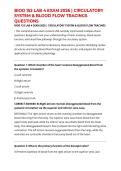 BIOD 152 LAB 4 EXAM 2026 &vert; CIRCULATORY SYSTEM & BLOOD FLOW TRACINGS QUESTIONS