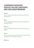 COMPREHENSIVE RADIOGRAPHIC&NewLine;PATHOLOGY 2026 STUDY GUIDE REVISION&NewLine;SHEET CORE CONCEPT BREAKDOWN