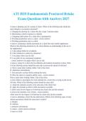 ATI Fundamentals Proctored Retake Exam 2025&sol;2027 &vert; Practice Questions & Answers