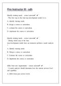 Fire Instructor III &ndash; SDH Exam Questions & Answers &vert; 2026