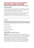 EMT FISDAP TRAUMA EXAM 2026&sol;2027 &vert; QUESTIONS & CORRECT ANSWERS