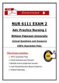 NUR 6111 Exam 2 &ndash; Adv Practice Nursing I William Paterson &lpar;2026&sol;2027&rpar; Actual Questions & Answers to Pass the Exam &lpar;100&percnt; Verified&rpar;