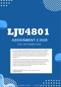 LJU4801 Assignment 2 2026 - Distinction &vert; Due September 2026