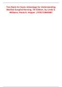 Test Bank for Davis Advantage for Understanding Medical-Surgical Nursing 7th Edition by Linda S&period; Williams & Paula D&period; Hopper &vert; ISBN 9781719644587