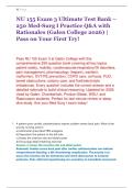 NU 155 Exam 3 Ultimate Test Bank &ndash; &NewLine;250 Med-Surg I Practice Q&A with &NewLine;Rationales &lpar;Galen College 2026&rpar; &vert; &NewLine;Pass on Your First Try&excl; 