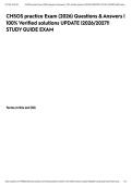 CHSOS practice Exam &lpar;2026&rpar; Questions & Answers &vert; 100&percnt; Verified solutions UPDATE &vert;2026&sol;2027&excl;&excl; STUDY GUIDE EXAM&NewLine;