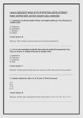 Latest 2026&sol;2027 WGU D772 STATISTICAL DATA LITERACY &NewLine;exam verified with correct answers plus rationales 