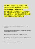 NICET LEVEL 2 STUDY EXAM &NewLine;2026&sol;2027 WITH 135 QUESTIONS &NewLine;AND EXPERT-VERIFIED &NewLine;CORRECT ANSWERS &vert; ALREADY &NewLine;GRADED A&plus; &vert; GUARANTEED PASS &NewLine;&vert; NICET PRACTICE EXAM