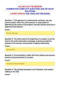 ALS AIR-101S THE MISSION&NewLine;EXAMINATION COMPLETE QUESTIONS AND DETAILED&NewLine;SOLUTIONS&NewLine;LATEST UPDATE THIS YEAR JUST RELEASED