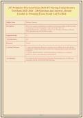 ATI Pediatrics Proctored Exam 2023 RN Nursing Comprehensive&NewLine;Test Bank 2025&sol; 2026 - 240 Questions and Answers Already&NewLine;Graded A&plus; Premium Exam Tested And Verified