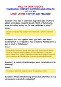ANCC FNP EXAM VERSION 2&NewLine;EXAMINATION COMPLETE QUESTIONS AND DETAILED&NewLine;SOLUTIONS&NewLine;LATEST UPDATE THIS YEAR JUST RELEASED