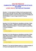 APEA PRE-PREDICTOR&NewLine;EXAMINATION COMPLETE QUESTIONS AND DETAILED&NewLine;SOLUTIONS&NewLine;LATEST UPDATE THIS YEAR JUST RELEASED