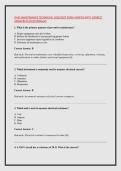 OHIO MAINTENANCE TECHNICIAN  2026&sol;2027 EXAM VERIFIED WITH CORRECT &NewLine;ANSWERS PLUS RATIONALES