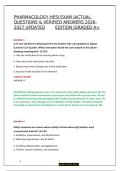 Pharmacology HESI Exam Questions and Verified Answers 2026&sol;2027 &vert; Updated Edition&NewLine;