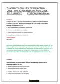 Pharmacology HESI Exam Questions and Verified Answers 2026&sol;2027 &vert; Updated Edition&NewLine;
