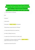 Michigan Life Insurance State Exam NEWEST EXAM 2026-2027 COMPLETE 150 QUESTIONS AND CORRECT DETAILED ANSWERS &lpar;VERIFIED ANSWERS&rpar; ALREADY GRADED