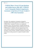 COMSAE Phase 1 Form 113 Exam Questions &NewLine;and Verified Answers 2026&ndash;2027 &vert; COMLEX &NewLine;Level 1 Osteopathic Medical Comprehensive &NewLine;Assessment &vert; Actual Form 113 Exam &vert; Graded A&plus; &NewLine;&vert; 100&percnt; Pass Guaranteed 