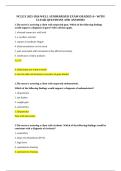 &NewLine;NCLEX NURSING EXAM 2025-2026 WELL SUMMARIZED QUESTIONS AND ANSWERS GRADED A&plus; &NewLine;