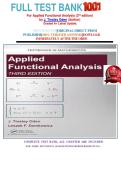 FULL TEST BANK &NewLine;For Applied Functional Analysis &lpar;3rd edition&rpar;&NewLine;by J&period; Tinsley Oden &lpar;Author&rpar;&NewLine; Graded A&plus; Latest Update&period;&NewLine;