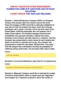 ARM 401 &lpar;ASSOCIATE IN RISK MANAGEMENT&rpar;&NewLine;EXAMINATION COMPLETE QUESTIONS AND DETAILED&NewLine;SOLUTIONS&NewLine;LATEST UPDATE THIS YEAR JUST RELEASED