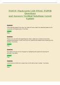 &NewLine;FANUC Flashcards LAB FINAL PAPER&NewLine;Questions&NewLine;and Answers Verified Solutions Latest&NewLine;Update