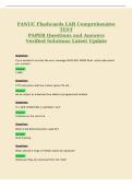 FANUC Flashcards LAB Comprehensive&NewLine;TEST&NewLine;PAPER Questions and Answers&NewLine;Verified Solutions Latest Update