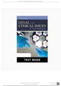 Test Bank Legal and Ethical Issues for Health Professionals 5th Edition Pozgar Questions & Answers with rationales