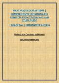 MCAT PRACTICE EXAM TERMS &vert; COMPREHENSIVE DEFINITIONS&comma; KEY CONCEPTS&comma; EXAM VOCABULARY AND STUDY GUIDE