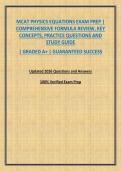 MCAT PHYSICS EQUATIONS EXAM PREP &vert; COMPREHENSIVE FORMULA REVIEW&comma; KEY CONCEPTS&comma; PRACTICE QUESTIONS AND STUDY GUIDE