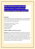 HESI PN Medical-Surgical NGN Practice Exam&colon; Comprehensive Questions & Rationales &lpar;Version 3&rpar;