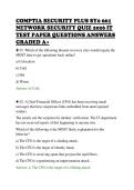 COMPTIA SECURITY PLUS SY0 601&NewLine;NETWORK SECURITY QUIZ 2026&NewLine;FINAL PAPER PRACTICE&NewLine;QUESTIONS ANSWERS ACCURATE&NewLine;A&plus;&NewLine;