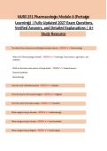 NURS 251 Pharmacology Module 6 Portage Learning Exam Questions and Verified Answers 2027&NewLine;