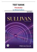 Precalculus Test Bank 12th Edition &vert; All Chapters &vert; Michael Sullivan