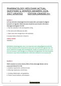 Pharmacology HESI Exam Questions and Verified Answers 2026&sol;2027 &vert; Updated Edition&NewLine;