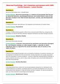  Package deal&colon;&colon;&colon; Abnormal Psychology ACTUAL Exams Questions and Answers &vert; 2026&sol;2027