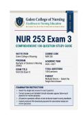 NUR 253 Exam 3 &ndash; Concepts of Mental Health Nursing &ndash; Actual Q&A &lpar;GCN&rpar; &lpar;Updated PDF&rpar; 