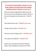 FCTC WRITTEN EXAM NEWEST 2026&sol;2027 ACTUAL &NewLine;EXAM COMPLETE 200 QUESTIONS AND CORRECT &NewLine;ANSWERS&vert;ALREADY GRADED A&plus;&vert;&vert;JUST OUT&excl;&excl;&excl;