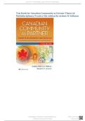 Test Bank for Canadian Community as Partner 5th Edition Ardene R&period; Vollman&vert; Complete Test bank Questions & Answers with Rationales &vert;