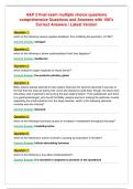 A&P 2 final exam multiple choice questions&NewLine;comprehensive Questions and Answers with 100&percnt;&NewLine;Correct Answers &vert; Latest Version