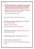 FDOT ASPHALT PAVING LEVEL 1 EXAM NEWEST ACTUAL EXAM &NewLine;COMPLETE QUESTIONS AND CORRECT DETAILED ANSWERS &NewLine;&lpar;VERIFIED ANSWERS&rpar; &vert;ALREADY GRADED A&plus;&vert;&vert;JUST OUT&excl;&excl;&excl;