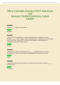 FBLA Concepts Practice TEST Questions&NewLine;and&NewLine;Answers Verified Solutions Latest&NewLine;Update