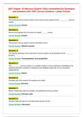 A&P chapter 18 &lpar;Nervous System Cells&rpar; comprehensive Questions&NewLine;and Answers with 100&percnt; Correct Answers &vert; Latest Version