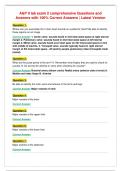 A&P II lab exam 2 comprehensive Questions and&NewLine;Answers with 100&percnt; Correct Answers &vert; Latest Version