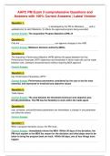 AAPC PM Exam 3 comprehensive Questions and&NewLine;Answers with 100&percnt; Correct Answers &vert; Latest Version