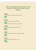 FBLA Concepts Exam Questions and&NewLine;Answers Verified Solutions Latest&NewLine;Update