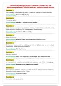 Abnormal Psychology &lpar;Hooley&rpar; &vert; Midterm Chapters &lpar;1-3&comma; 6-8&rpar;&NewLine;Questions and Answers with 100&percnt; Correct Answers &vert; Latest Version