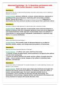 Abnormal Psychology &vert; Ch&period; 1-3 Questions and Answers with&NewLine;100&percnt; Correct Answers &vert; Latest Version