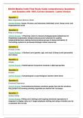 BA350 Maisha Cobb Final Study Guide comprehensive Questions&NewLine;and Answers with 100&percnt; Correct Answers &vert; Latest Version